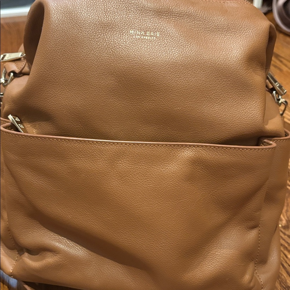 Mina Baie Tan Leather Women's Bag